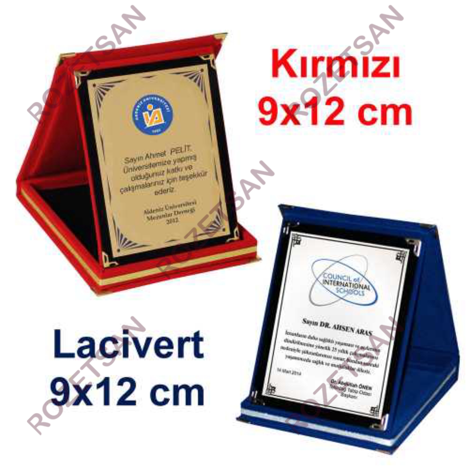 Kırmızı ve Lacivert 9x12 Albüm Plaket